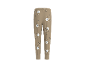 Pantalon enfant couleur sable avec motif oursons.