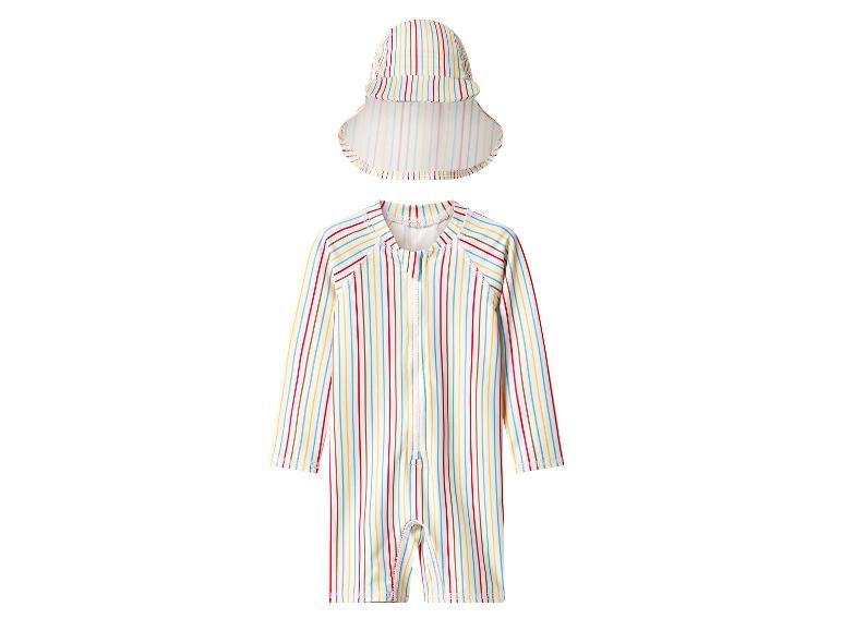 Combinaison de bain anti-UV avec chapeau bébé