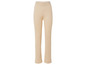 Pantalon beige en tricot à jambe droite.