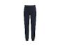 Pantalon de survêtement bleu foncé avec taille et chevilles élastiques.