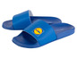 Des tongs bleues avec le logo Lidl