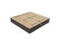 Bac à sable en bois avec couvercle marron foncé et beige