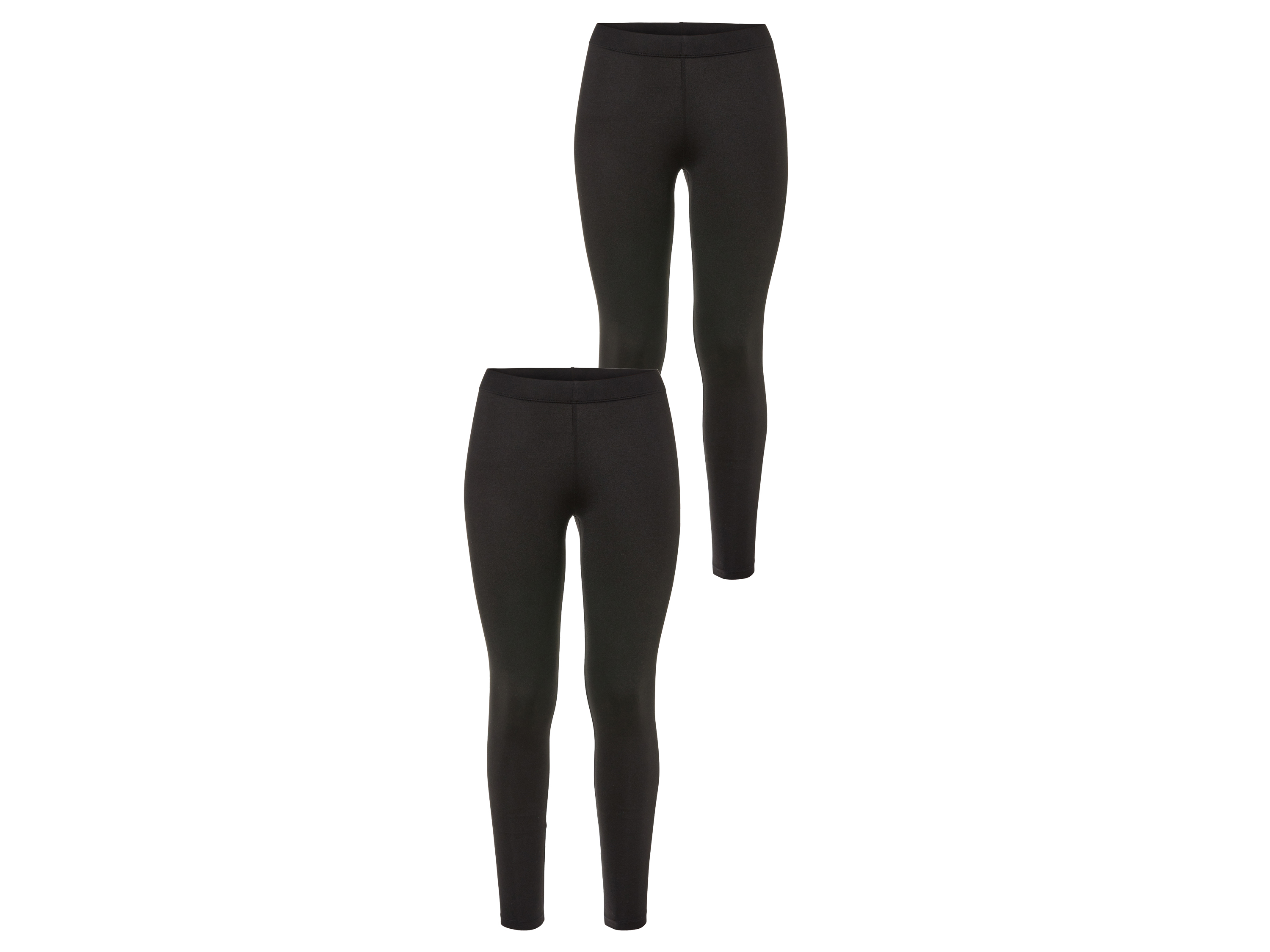esmara® Lot de 2 leggings femme (noir, S(34/36))