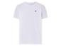 T-shirt blanc avec un petit logo de cavalier.