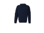 Vue arrière d'un pull en maille bleu foncé pour enfant