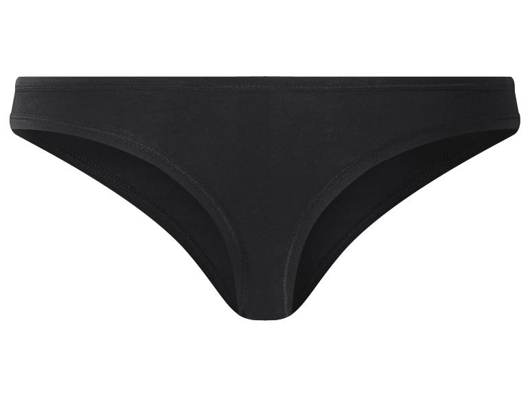 Culotte femme noire en coton taille basse.