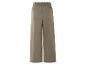 Pantalon large kaki à taille élastique.