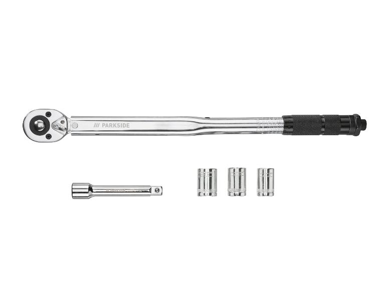 Clé dynamométrique PARKSIDE avec rallonge et trois douilles