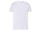 T-shirt blanc uni à manches courtes.