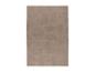 Tapis rectangulaire beige avec un motif géométrique de cercles et de demi-cercles.