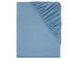 Un drap housse bleu