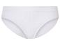 Culotte blanche côtelée.