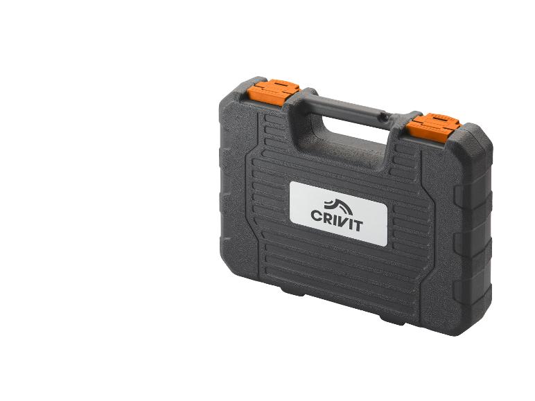 Mallette d'outils Crivit noire avec fermetures orange