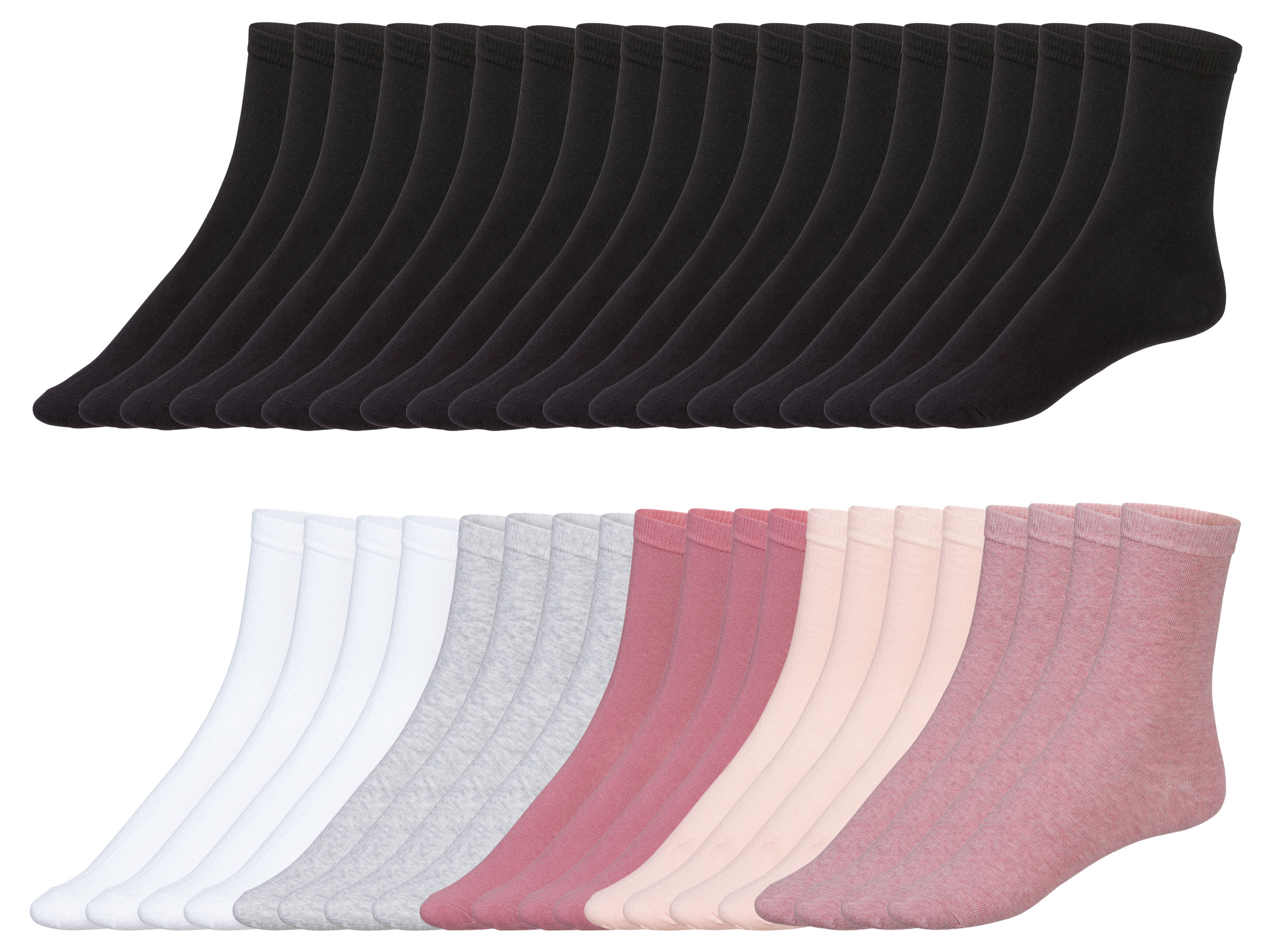 esmara® Lot de 20 paires de chaussettes femme