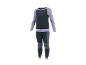 Ensemble de sous-vêtements thermiques gris foncé et lilas pour homme