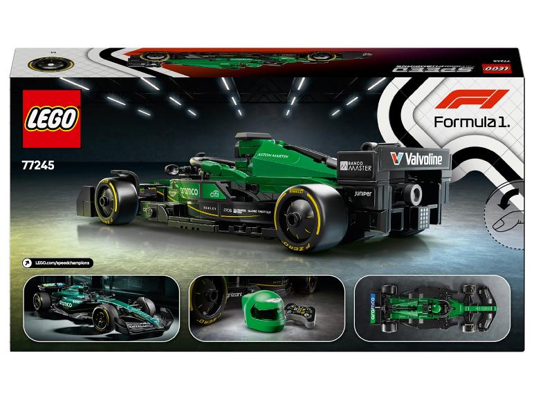Ensemble LEGO Speed Champions Aston Martin Aramco Formule 1 voiture de course.