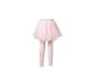 Legging rose pour fille avec jupe en tulle