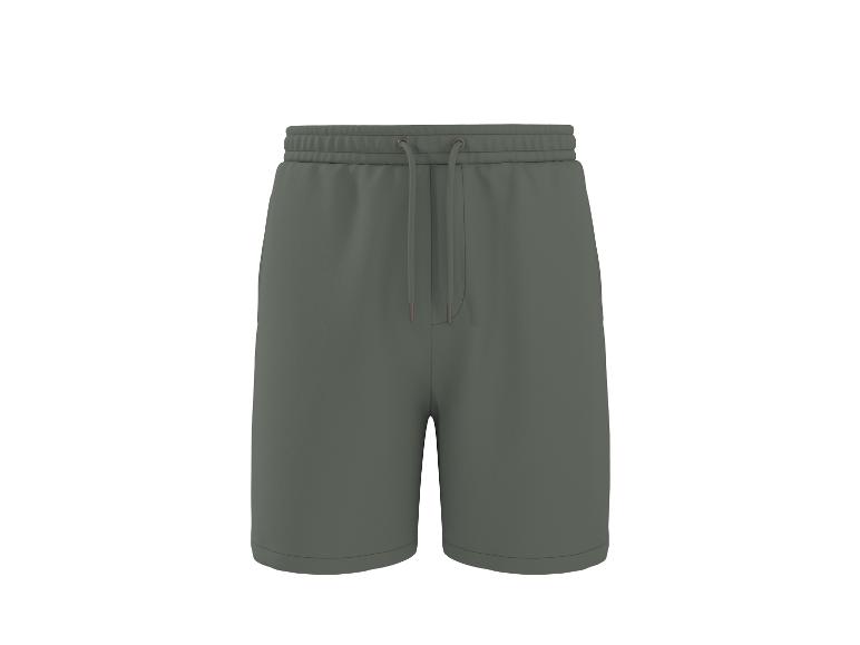 Short de sport gris avec cordon de serrage.