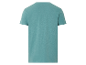 T-shirt bleu-vert à manches courtes, vue arrière.