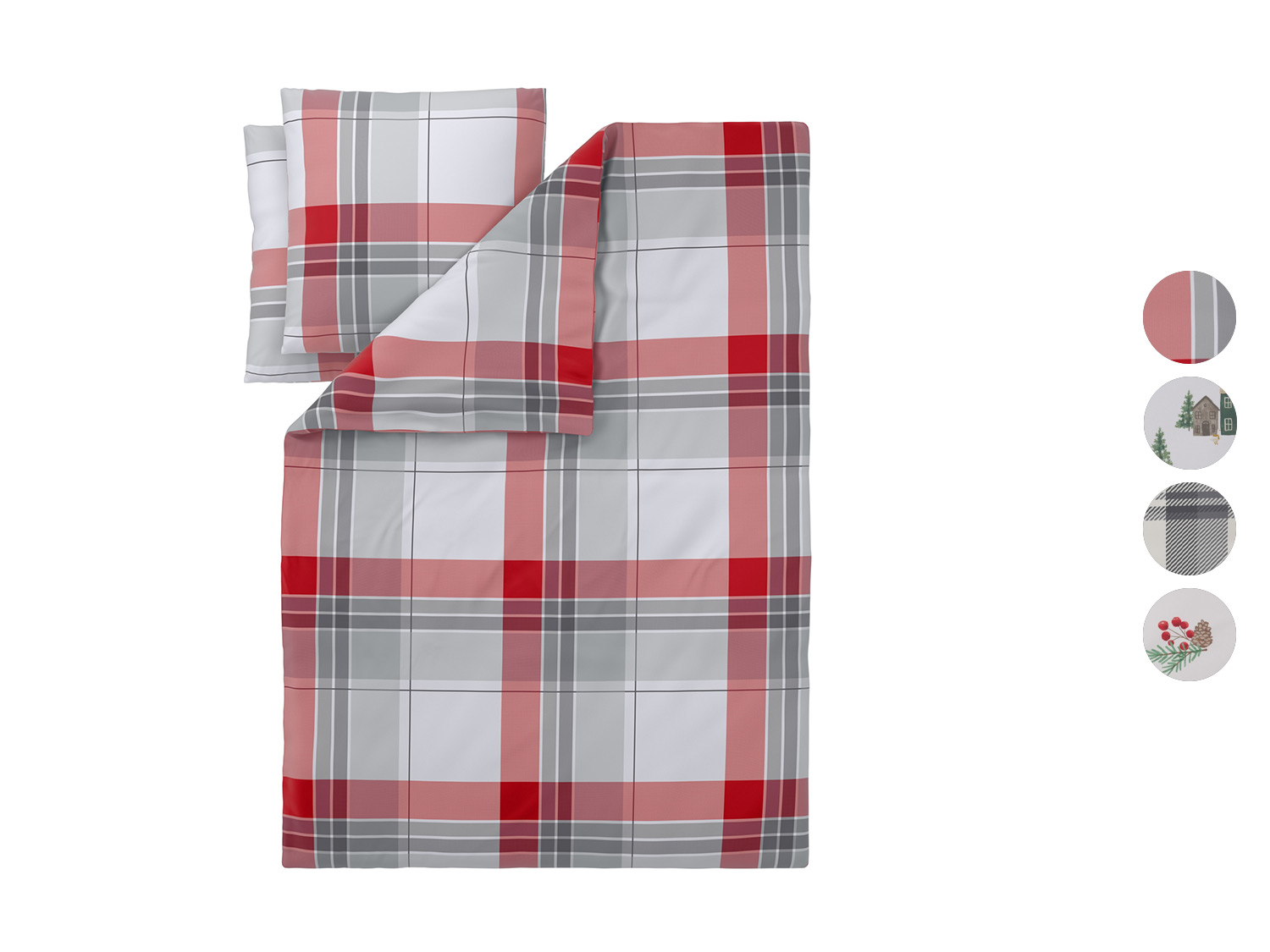 LIVARNO® Parure de lit en flanelle, 260 x 240 cm