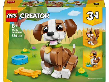 LEGO® CREATOR 31382 Ensemble 3-en-1 « Animaux mignons : Le chiot joueur »