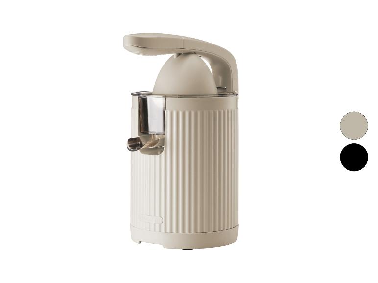 Presse-agrumes électrique SilverCrest beige avec des détails noirs.