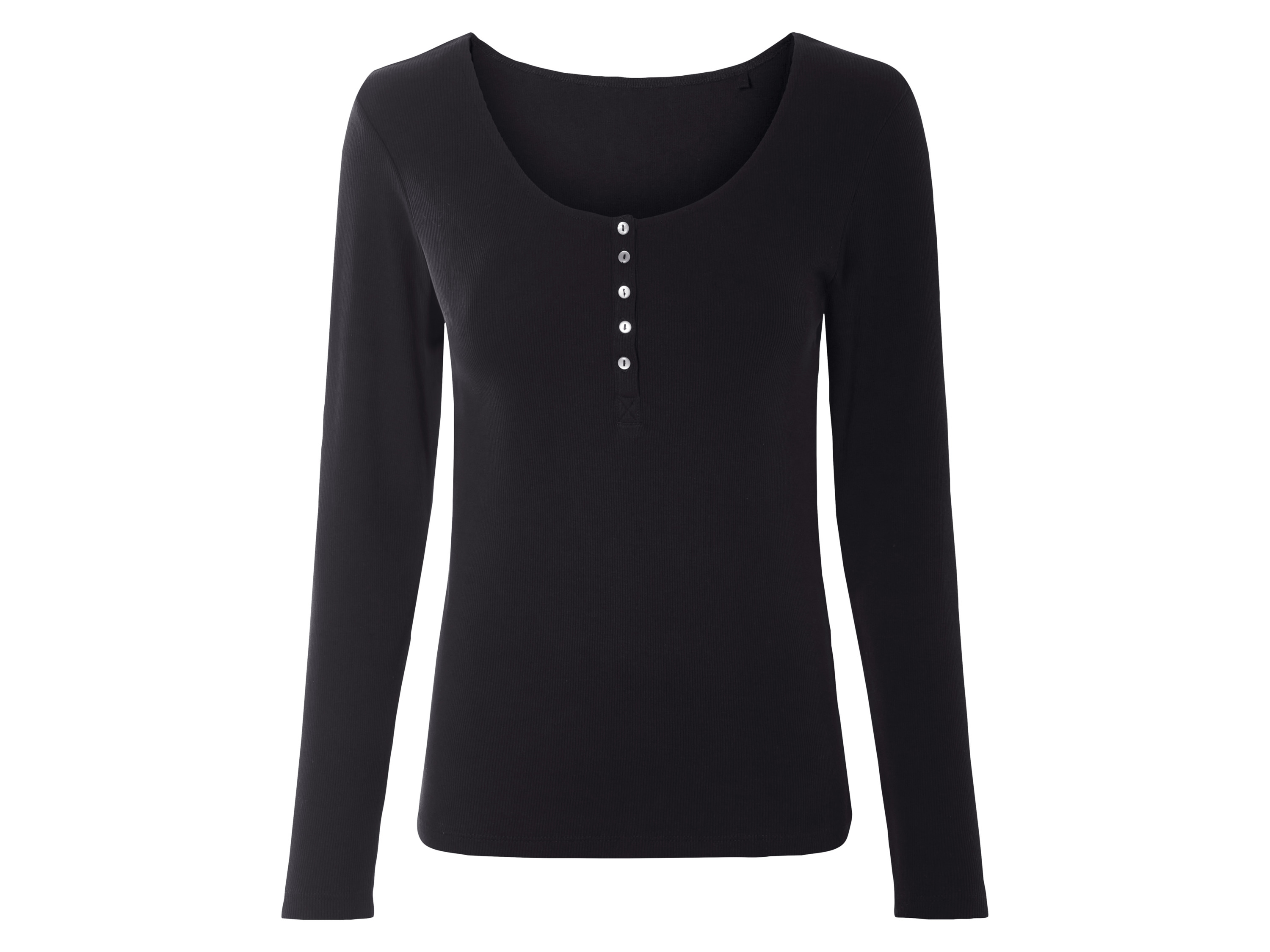 esmara® T-shirt à manches longues femme (noir, S (34/36))