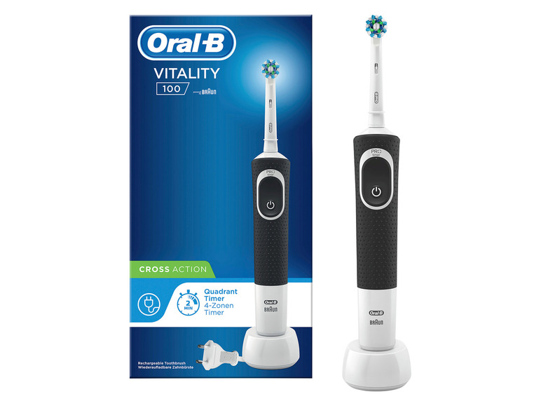 Aller en mode plein écran : Oral-B Brosse à dents électrique CrossAction Vitality100 - Image 2