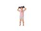 Pyjama fille avec haut rose et short gris, motif Pat' Patrouille.