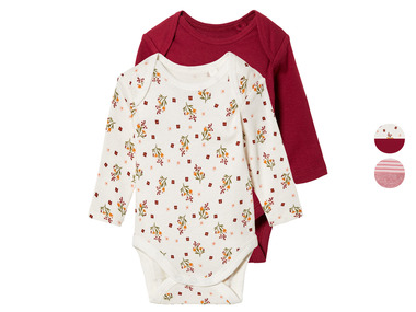 lupilu® Lot de 2 bodies bébé
