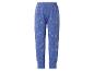 Pantalon de pyjama bleu pour enfants avec motifs Elsa et flocons de neige.