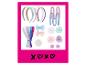 Kit d'accessoires pour cheveux avec bandeaux, nœuds, fleurs et pompons pastel, avec un message d'amour.