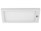 Un plafonnier LED blanc encastré.