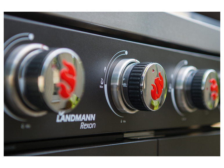 Aller en mode plein écran : LANDMANN Barbecue à gaz Rexon, 3 ou 4 brûleurs, avec réchaud latéral - Image 16