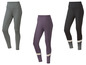 Trois leggings avec différents imprimés et couleurs.