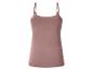 Débardeur rose à fines bretelles pour femme, vue arrière