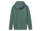 Un sweat à capuche vert.