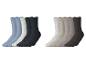 Lot de 10 paires de chaussettes dans les tons bleu, blanc, noir, gris et beige
