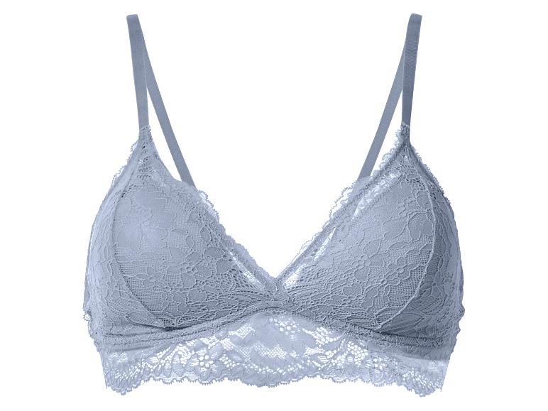 Soutien-gorge triangle en dentelle bleu clair
