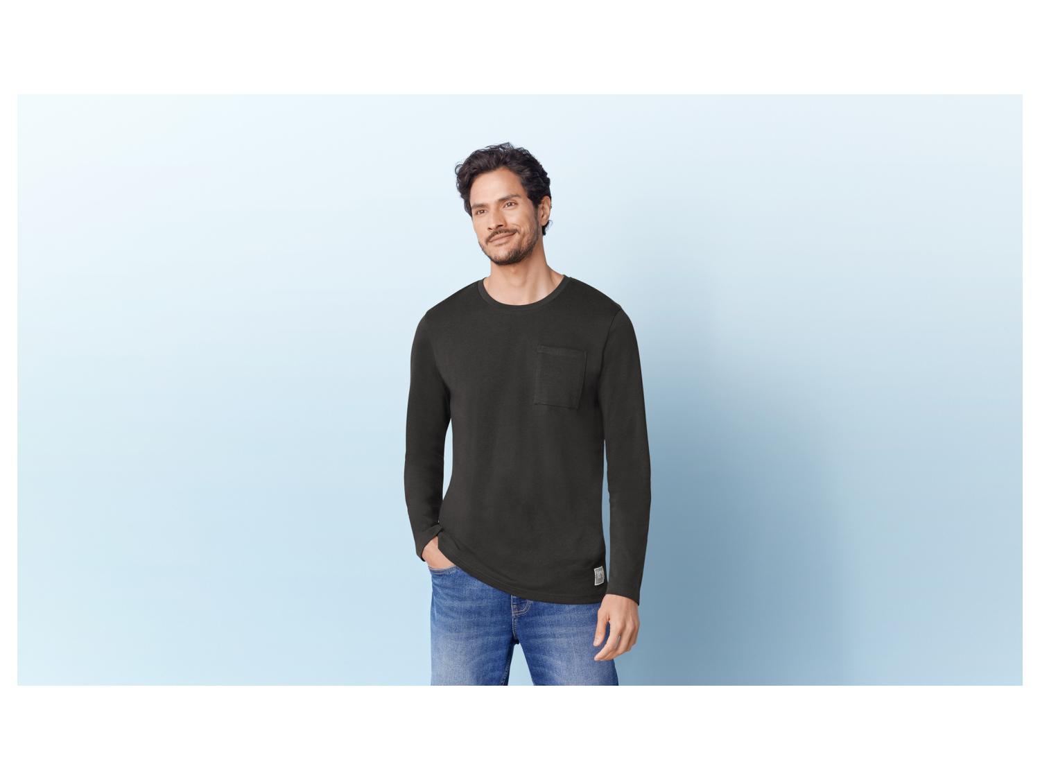 T-shirt Manches Longues Hanes Beefy-T Pour Homme - Coton épais, Coupe Regular, Modèles USA