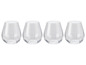 Quatre verres dans un design moderne.