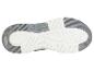 La semelle d'une sneaker blanche avec un profil gris.