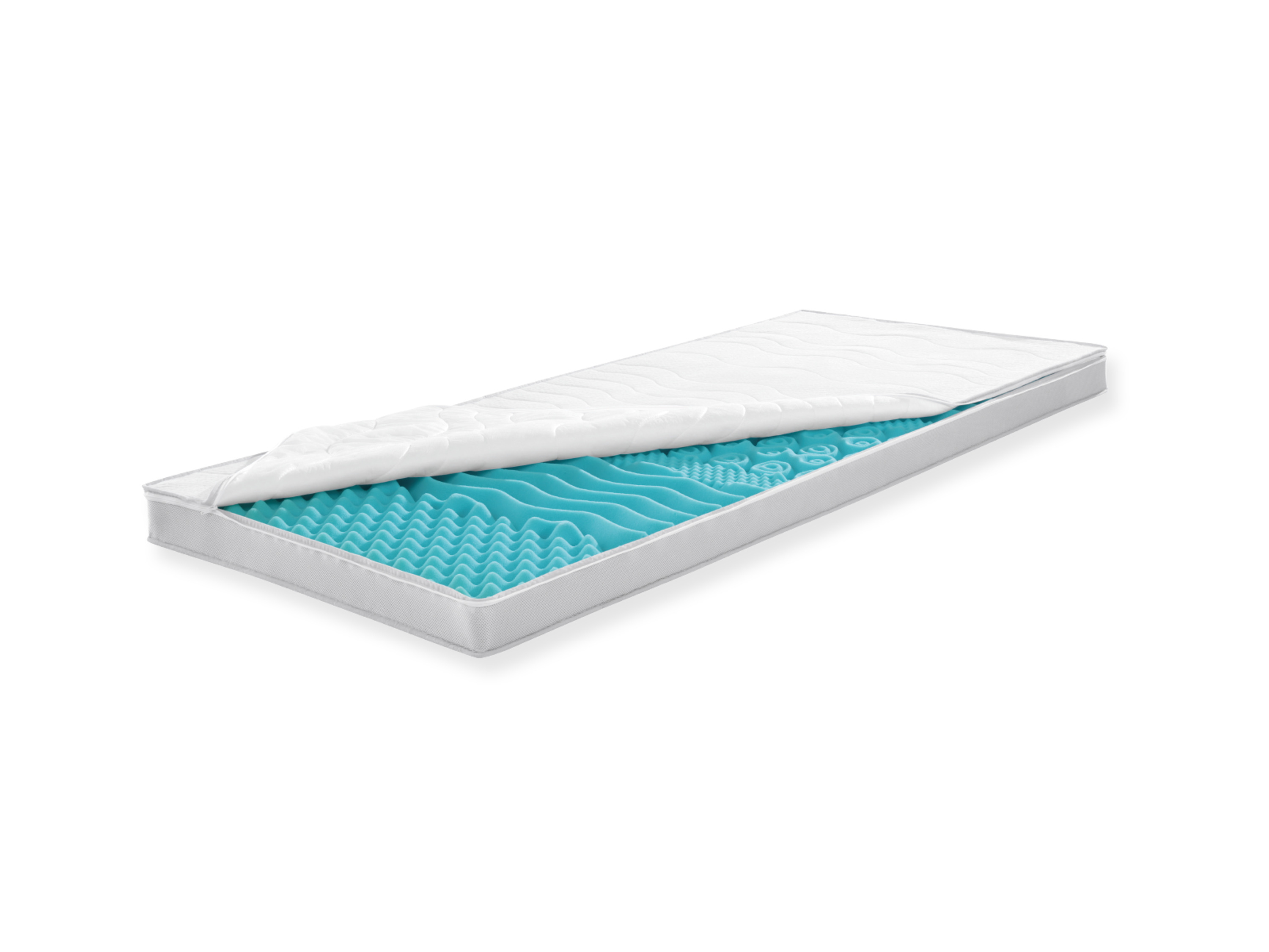 f.a.n. Surmatelas en mousse froide BIG KOMFORT PLUS, 7 zones