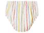 Culotte femme à rayures colorées sur fond blanc