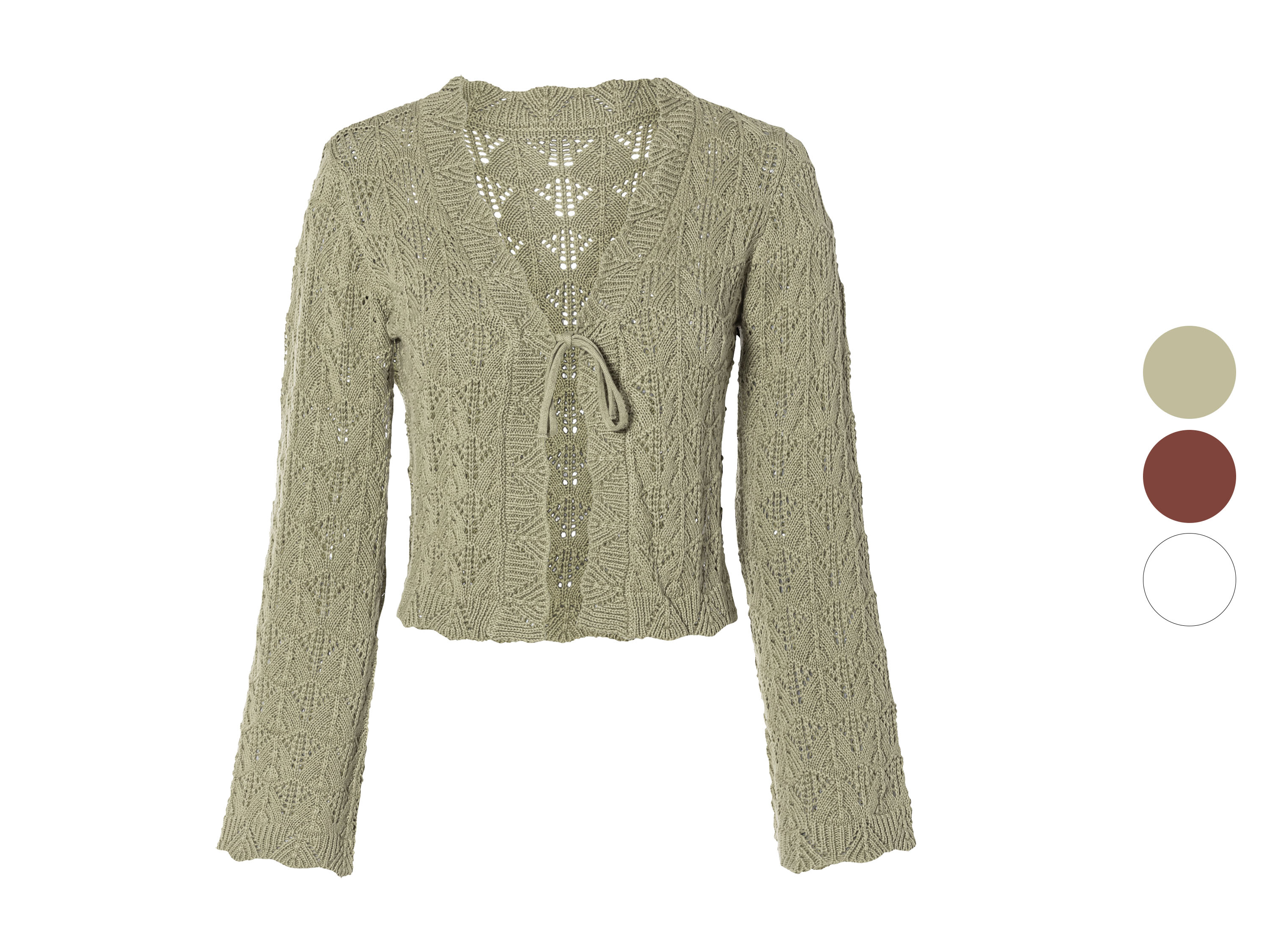 esmara® Cardigan à maille ajourée femme