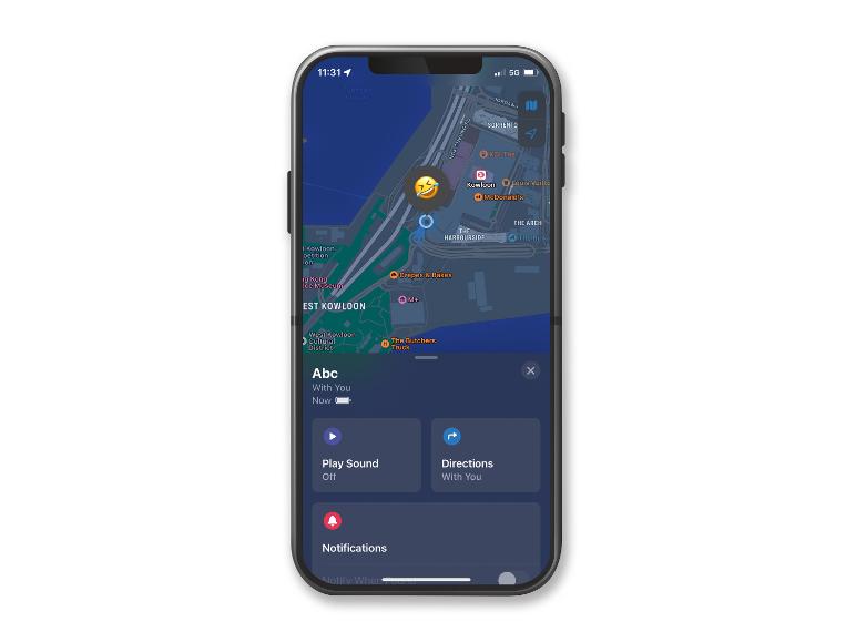 Carte interactive avec localisation McDonald's, itinéraires et options audio.
