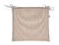 Coussin d'assise beige Livarno Living avec des rubans.