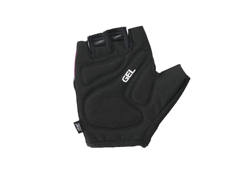 Gants de vélo noirs à doigts courts avec gel.