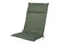 Coussin de chaise de jardin vert foncé avec attaches