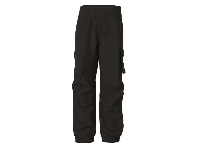 Pantalon noir pour enfant avec taille et poignets élastiques